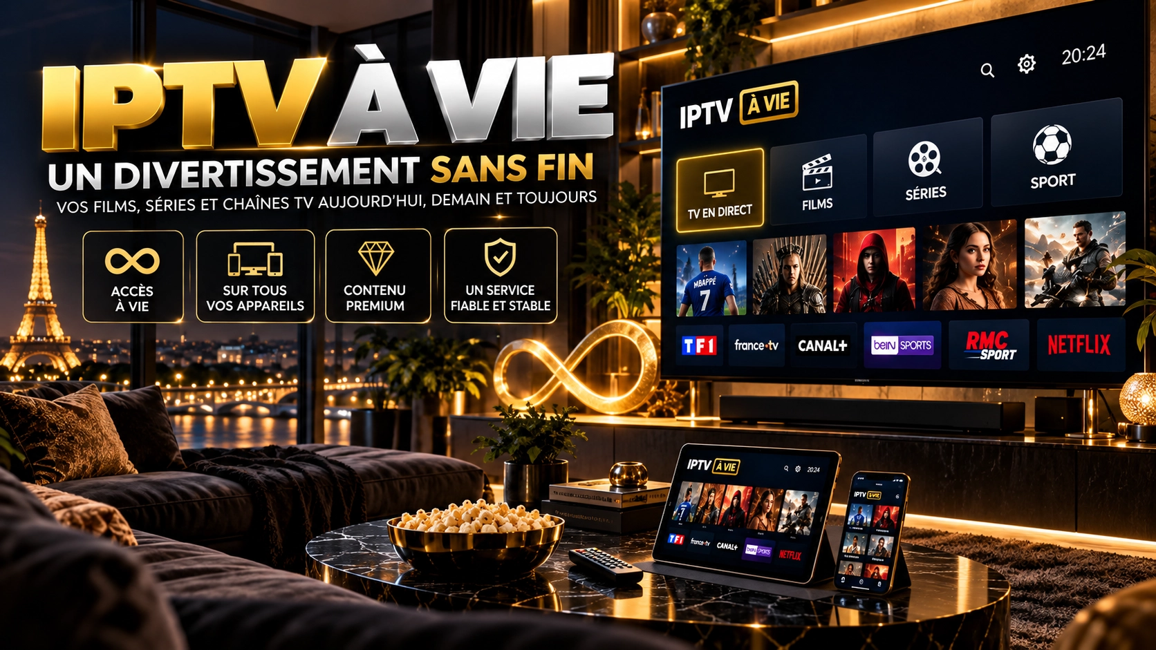Fonctionnement et limites d’un accès IPTV présenté comme à vie
